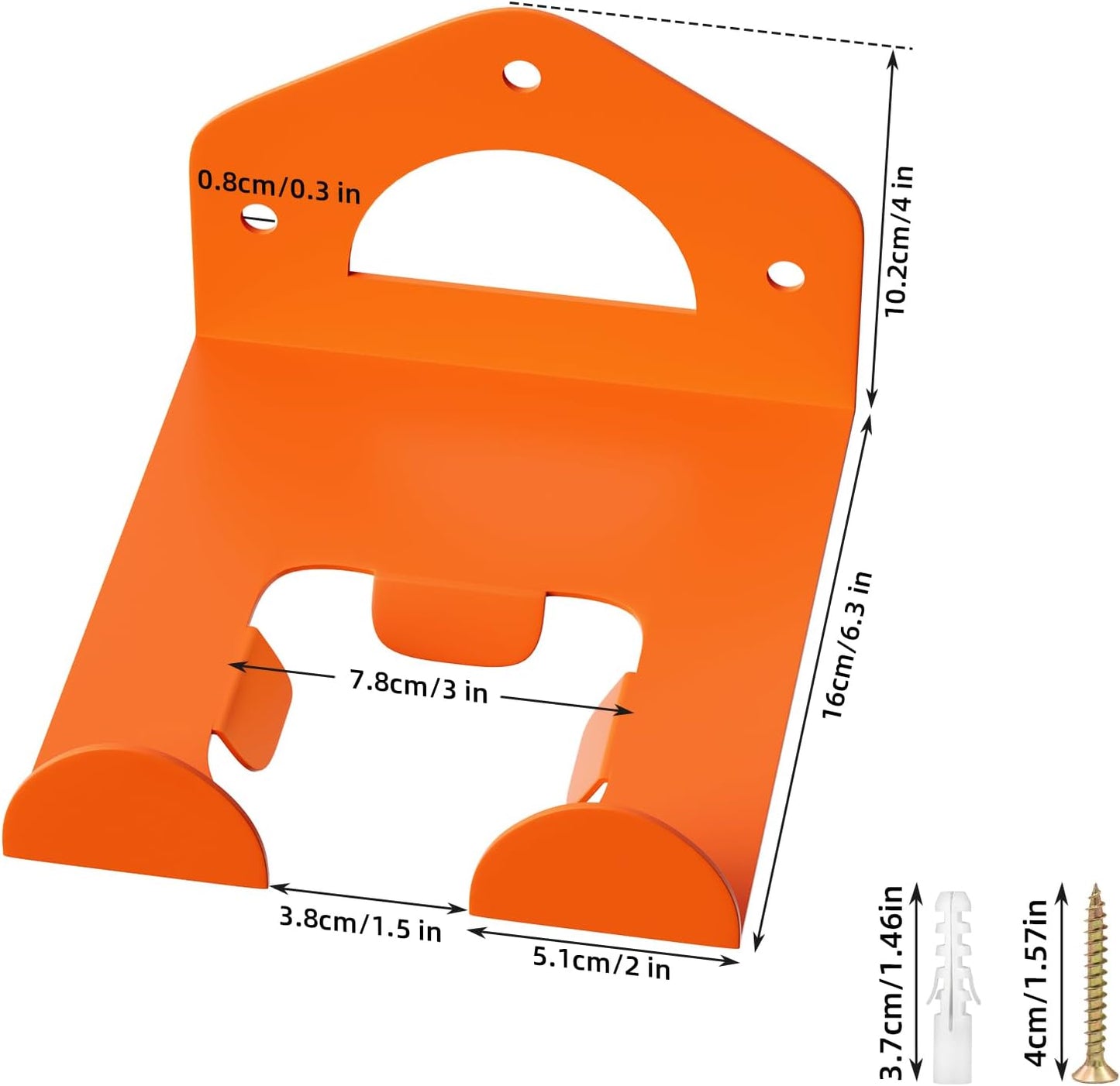 Weed Eater Hanger, Garage Organization Wall Hanger, Weed Eater Holder Heavy-Duty String Trimmer Rack for Hedge Trimmer, Garden Tools, Garage, 1 Pack