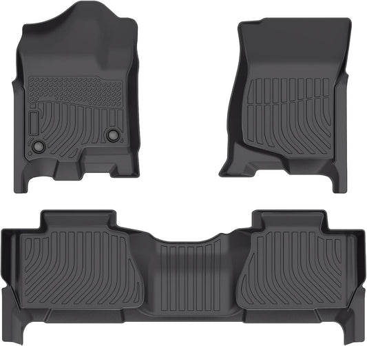 Cartist Floor Mats for Chevy Tahoe & GMC Yukon 2007-2014 (Not for Yukon XL) All Weather Floor Mat for Tahoe Accessories Heavy Duty TPE Waterproof Carpet Protection