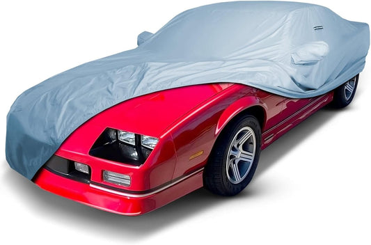 iCarCover Premium Car Cover for 1982-1992 Chevy Camaro Z28, IROC-Z, RS, Berlinetta, Sport Heavy Duty Waterproof all Weather Automobiles Custom Indoor Outdoor Snow Protection Covers with Straps and Bag