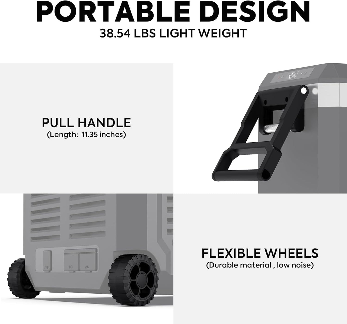 ICECO JP30 Pro 12 Volt Refrigerator, Portable Fridge Freezer Powered by SECOP Compressor, 31 Quart Car Fridge 12/24V DC 110~240 Volt AC, -4℉-68℉, Refrigerator for Car, Camping and Home Use