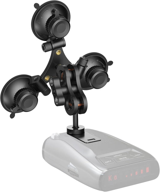 Radar Detector Mount, Triangular Suction Cup Mount,Windshield Radar Detector Suction Cup Bracket Suitable for Uniden Radar detectors