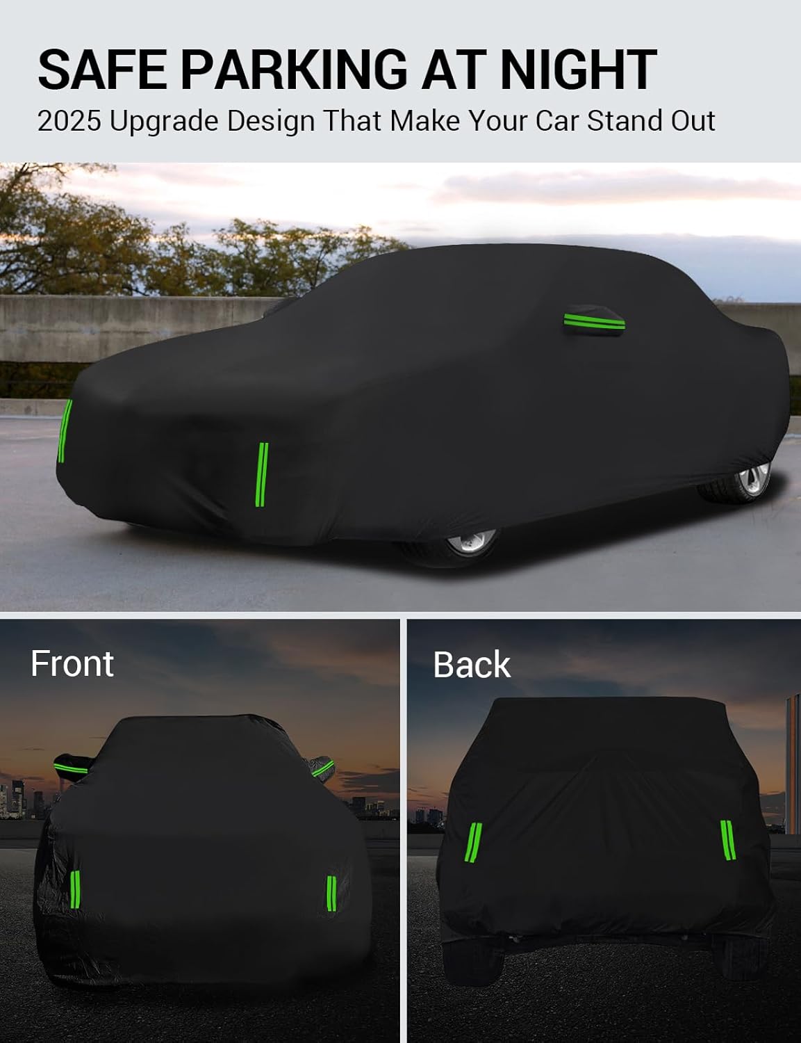 Proadsy 2025 Upgrade Car Cover Custom Fit for 2021-2025 Genesis GV80, Waterproof All Weather for Automobiles, Full Exterior Cover Rain Snow Sun Protector Indoor Outdoor Car Cover
