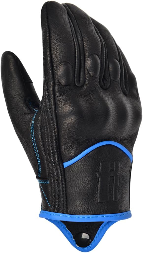 Harssidanzar Women's Motorcycle Gloves,Leather Motorcycle Gloves, Motorbike Gloves, Road Racing, Cycling, Climbing, Powersports Gloves Touchscreen GL016