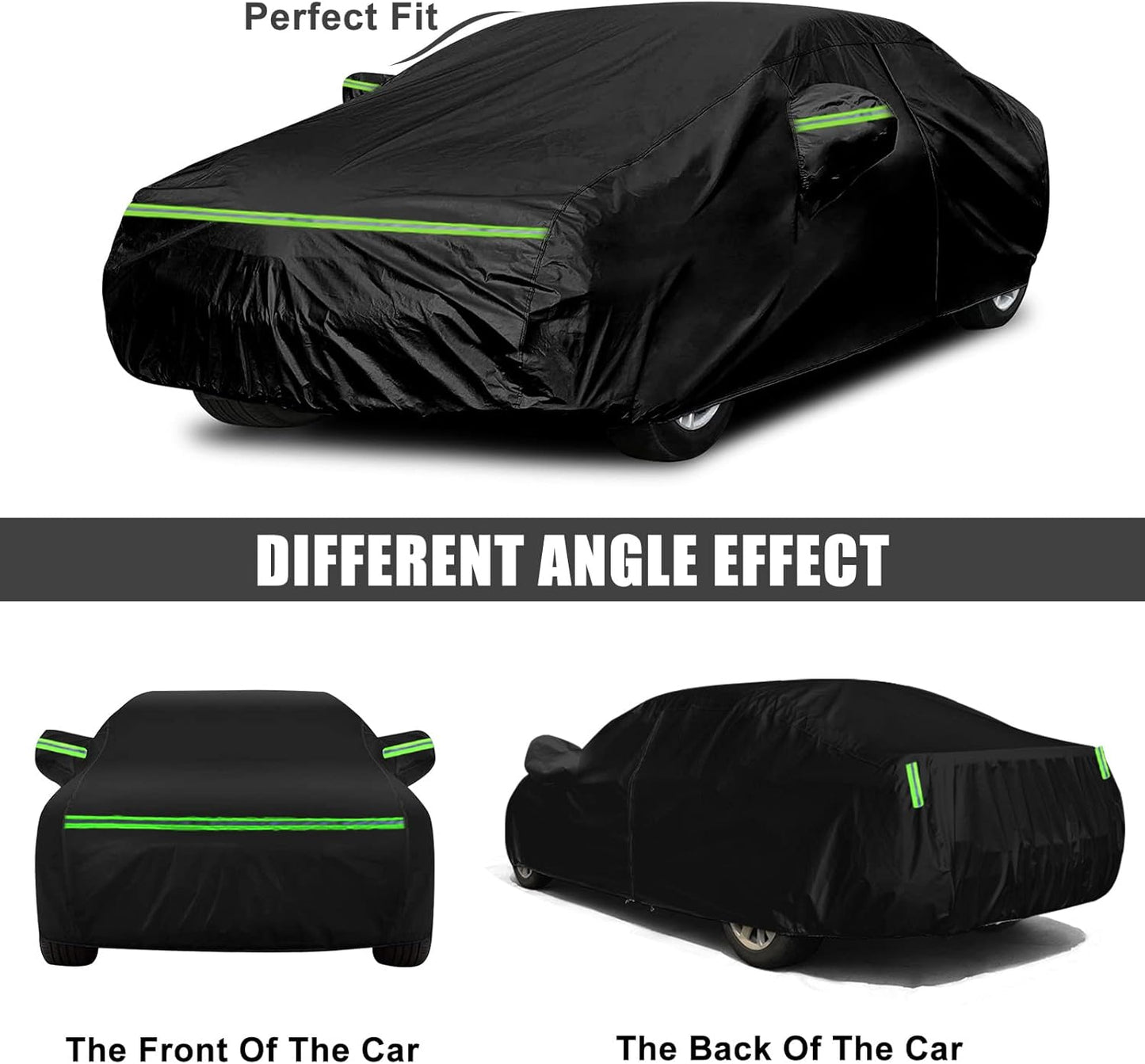 Waterproof Car Cover Compatible with Chevrolet Cruze L/LS/LT/Premier 2008-2025, 6 Layers All Weather Car Covers with Zipper Door for Snow Rain Dust Hail Protection