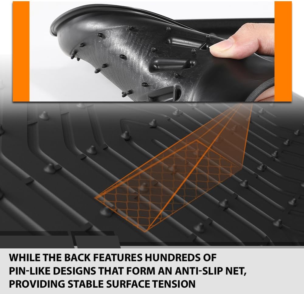 G-PLUS Floor Mats for Toyota 4Runner 2013-2024 & Fit Lexus GX460 2014-2023(Only for 5 Seats),All Weather TPE Custom Fit Floor Liner 1st & 2nd Row Heavy Duty Car Mats