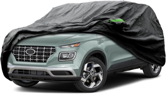 Proadsy 2025 Upgrade Car Cover Custom Fit for Hyundai Venue 2020-2025, Waterproof All Weather for Automobiles, Full Exterior Cover Rain Snow Sun Protector Indoor Outdoor Car Cover
