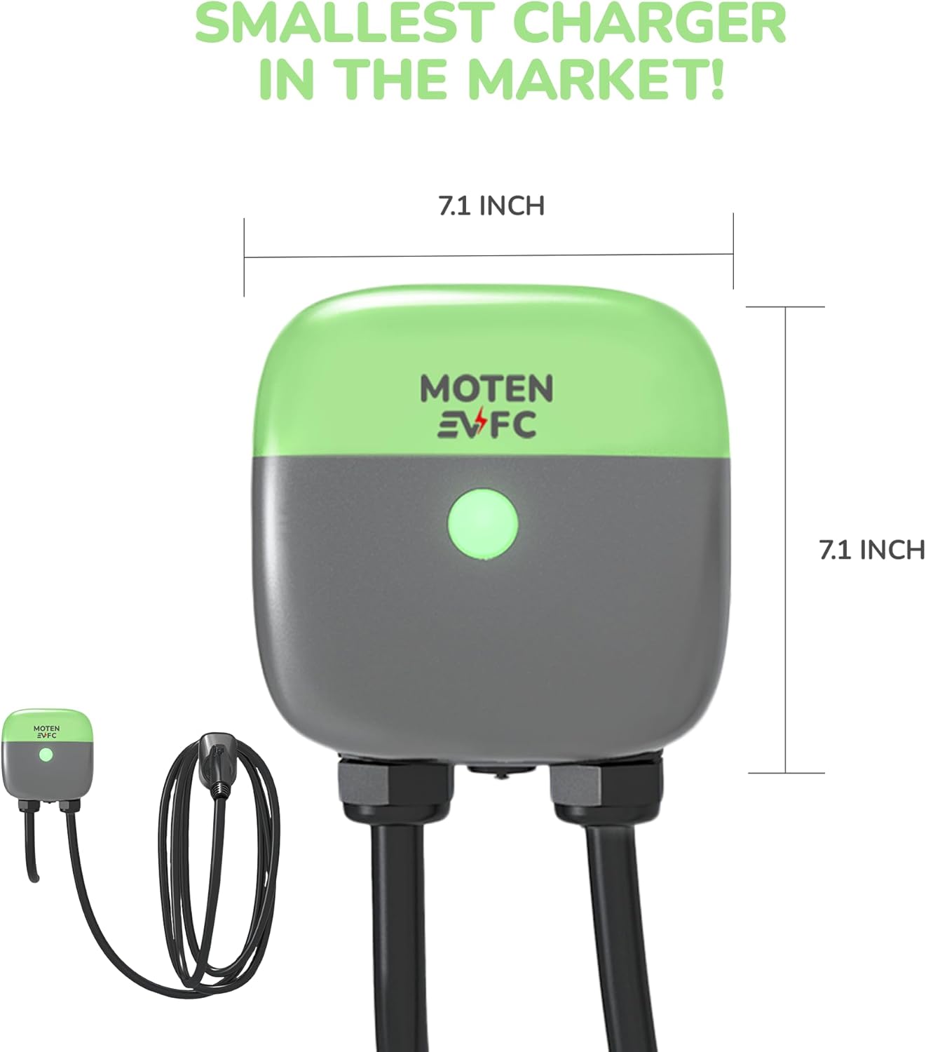 TAURUS-48S Level 2 EV Home Charger, 48A, 11.5 kW 25 FT Cable, FCC, ETL, Energy Star, Docking Holster, no Complicated Setup Required, Just Connect to Power and Start Charging, Hardwired