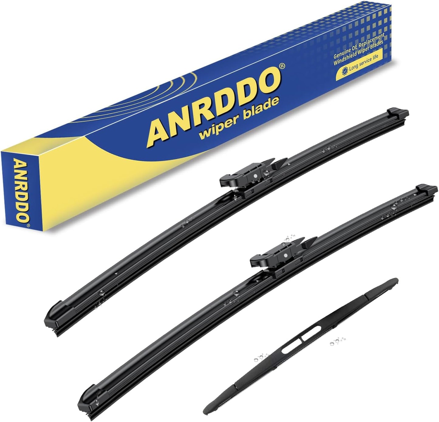 3 wipers Replacement For Chevrolet Aveo Sonic Holden Barina 2012-2017 Original Equipment Windshield Wiper Blades Set - 26"+15" +11" (Set of 3)
