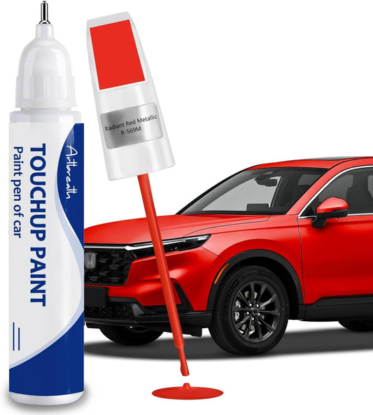 Radiant Red Metallic(R-569M) Touch Up Paint for Honda-Exact Match–Chips and Nicks Car Paint Scratch Repair Kit Automotive Paint Pen for CR-V/CIVIC/Accord/HR-V/Pilot/Odyssey/Ridgeline/Passport