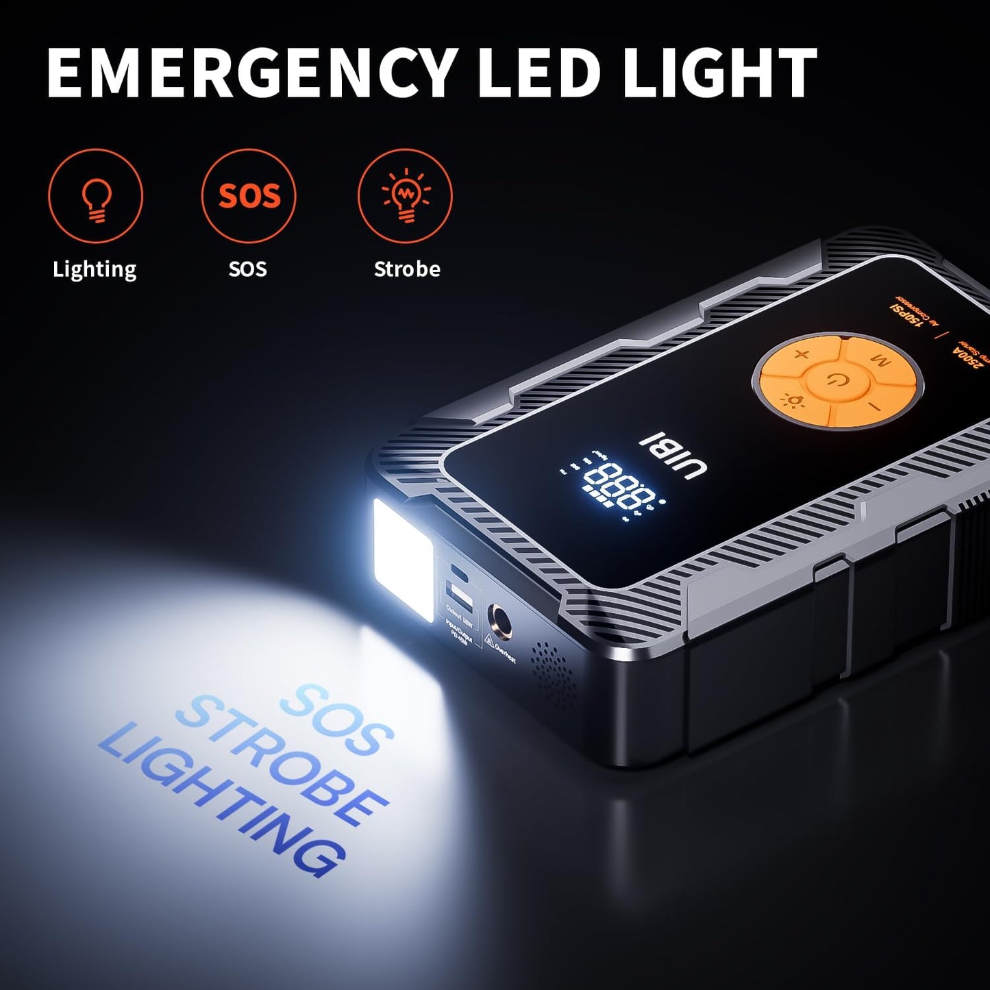 X6 Jump Starter with Air Compressor 150PSI, 2500A Car Battery Jumper Starter Portable Pack with TypeC45W, 20000mAh Tire Inflator 12V Jump Box Booster Charger Cables for 8.5L Gas 8L Diesel Engine