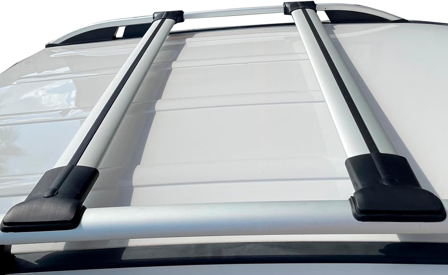 Roof Racks Cross Bars for Subaru Outback Wilderness 2021 2024 Roof top Cargo Box Tent Bike Kano Basket Carrier Gray Aluminum