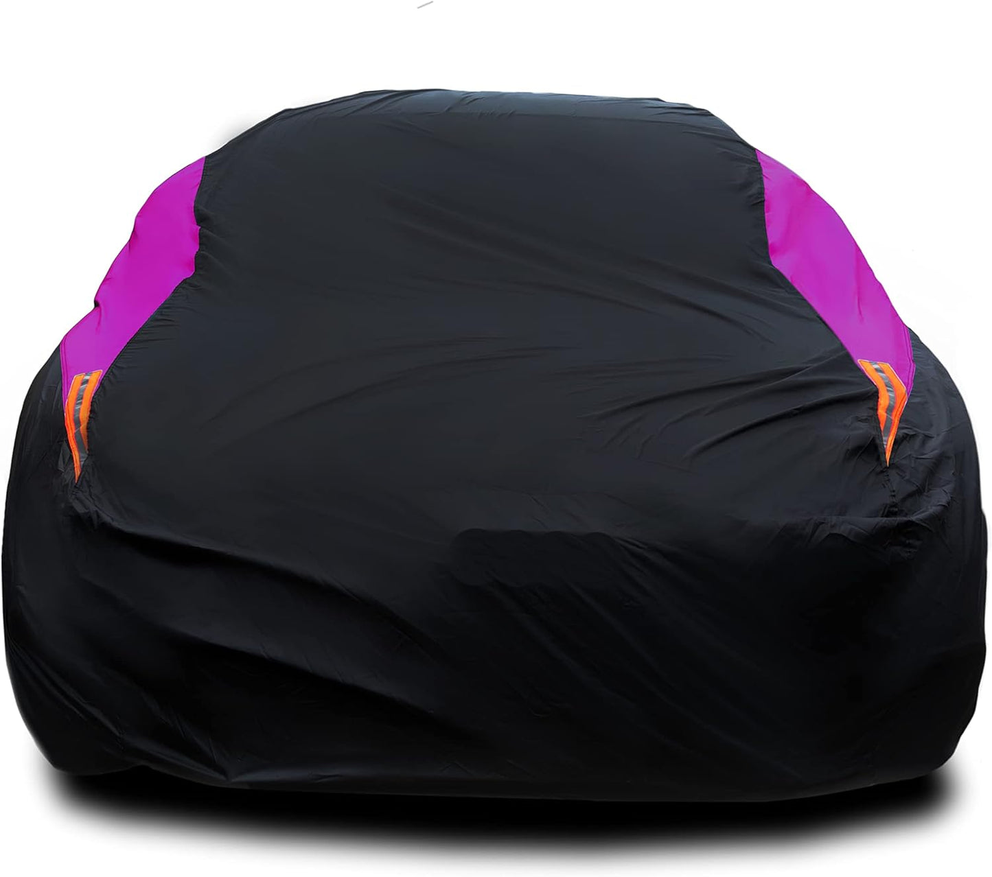 MORNYRAY Waterproof Car Cover All Weather Snowproof UV Protection Windproof Outdoor Full car Cover, Universal Fit for Sedan (Purple, A4-Fit Sedan Length(186-193 inch)