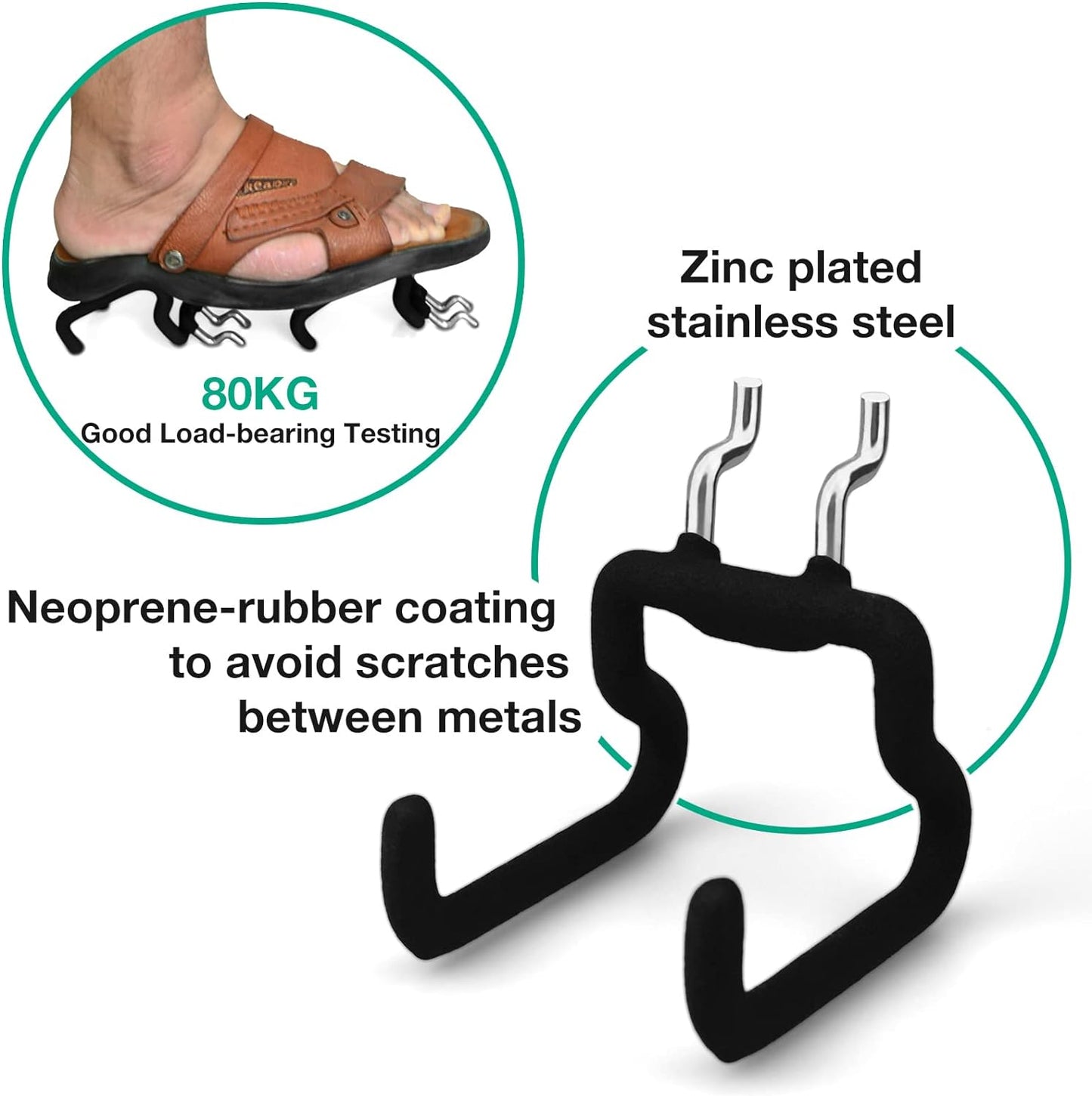 G.CORE 8-Pack Pegboard Hooks, Peg Board Tool Utility Hooks & Hangers Fit 1/4" Pegboards, Heavy Duty Metal Peg Board Shelving Hooks, Wall Organizers and Storage for Craft Room Garage Workbench Office