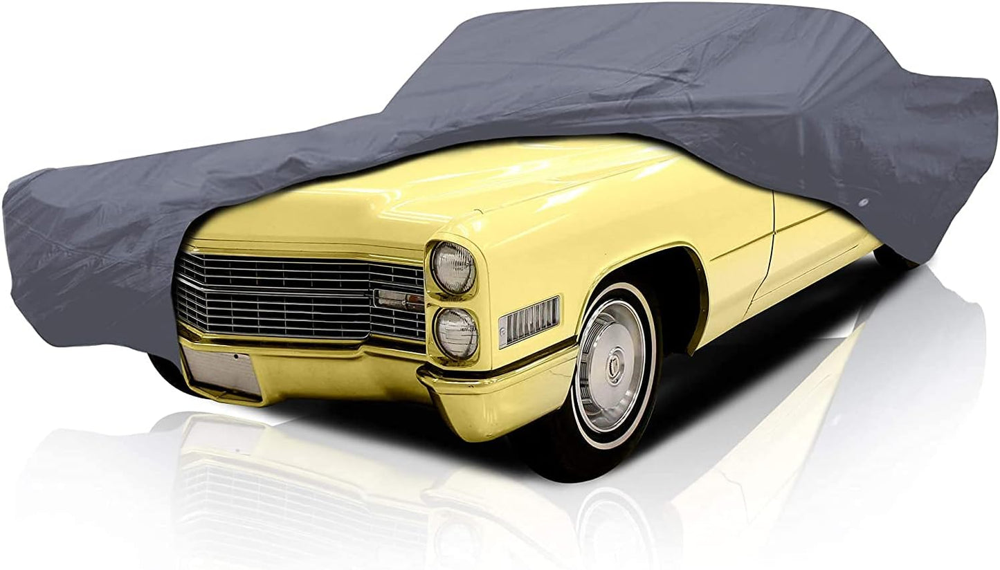 Supreme Full Car Cover – for Pontiac GTO 1964-1972 Convertible 2-Door Semi Custom Fit Waterproof Full Coverage All Weather Windproof Dust Proof Indoor Outdoor Automobile