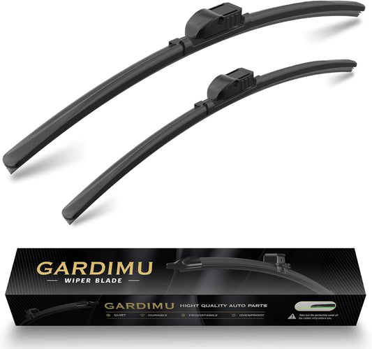 Front Windshield Wipers, 2-Piece Set for BMW 6 Series 640i 650i 2011 2012 2013 2014 2015 2016 2017 - Automotive Replacement Front Wiper Blades for Car Window
