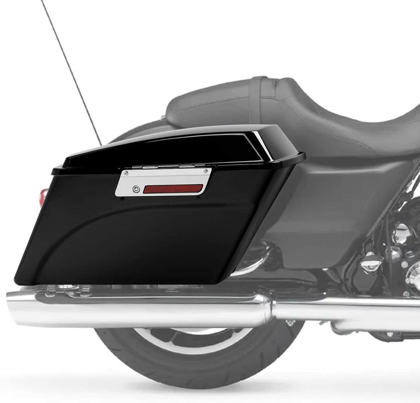 XFMT Motorcycle Saddlebags Vivid Black Hard Saddle Bags Trunk For Harley Touring Road King Street Glide Road Glide Electra Glide Ultra Classic 1994-2013