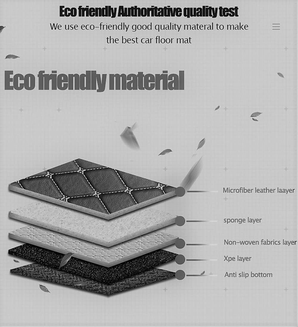 Custom Car Floor Mat Compatible with BMW Mercedes-Benz Toyota Cadillac Lexus Honda Infiniti Nissan Hyundai Kia Audi All Models Cars Sedans SUVs Automotive Mats (Brown)