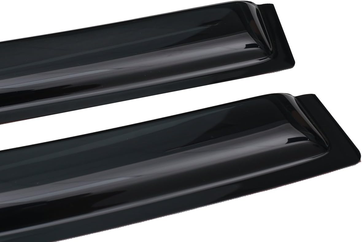 Lightronic Extra Durable Outside-Mount Auto Vent Window Visor, Fit 2013-2022 Buick Encore (EXCLUDES Encore GX), 2013-2022 Chevrolet Trax, UV Protection Rain Guard, Original Wind Deflector, Smoke, 4Pcs