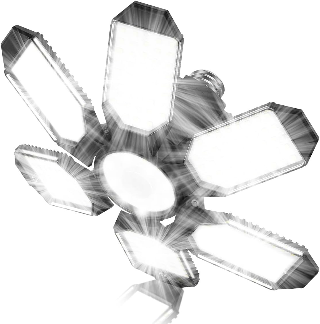 Garage Light - Super Brighter 15000LM Garage Light Bulb 150 Watt Equivalent Screw into E26 Socket w/ 6 Deformable Panels 6500K Led Shop Lights for Base Basement Workshop Warehouse Attic