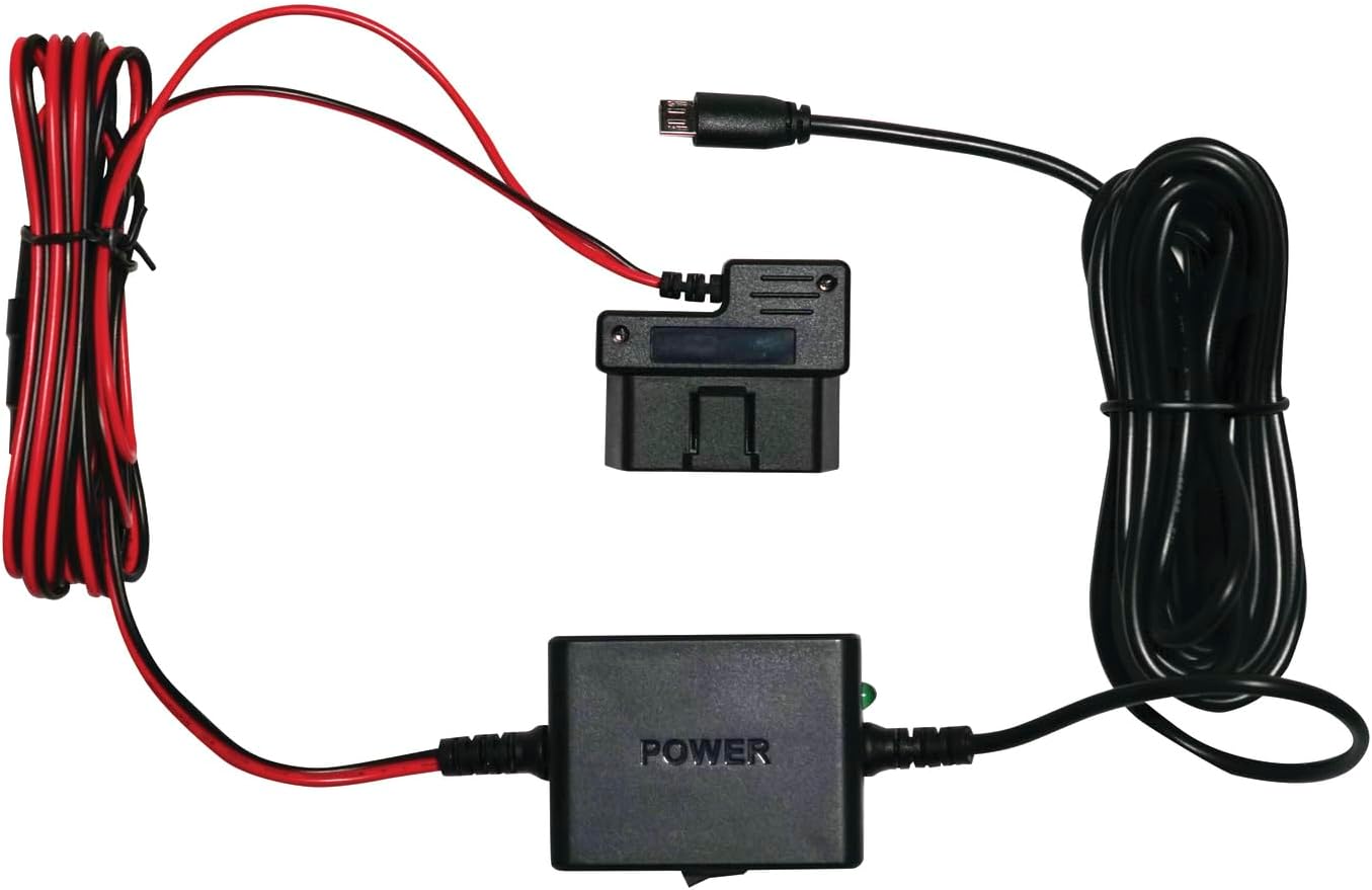 Cobra SC 200D Smart Dash Cam + Rear Cam and 2.5A OBDII Port to Micro-USB Hardwire Kit: Dual-View with QHD+ 1600P Resolution, Built-in Wi-Fi & GPS, Drive Smarter App + Apple Carplay Compatible