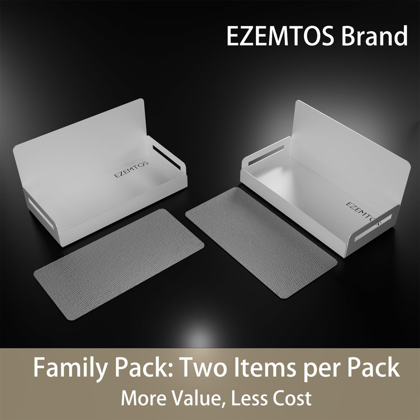 2-Pack Magnet Spice Rack For Refrigerator, White Magnetic Shelves for Classroom, 6" Deep Magnetic Shelf for Fridge Kitchen and Garage Tools Organizing, Heavy Duty 20LB Capacity