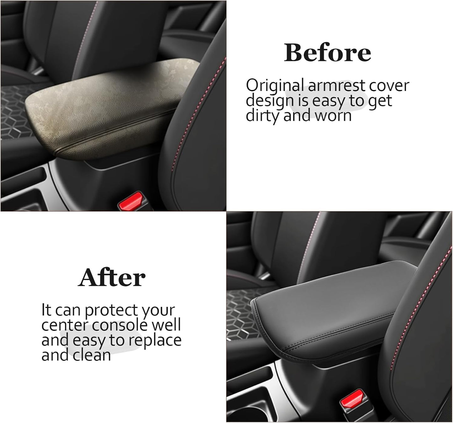 SKTU for 2021-2025 Mitsubishi Outlander Sport Center Console Cover for 2021-2025 Mitsubishi Outlander Sport Armrest Cover 2024 2025 Outlander Sport Accessories Outlander Sport Console Cushion-Durable