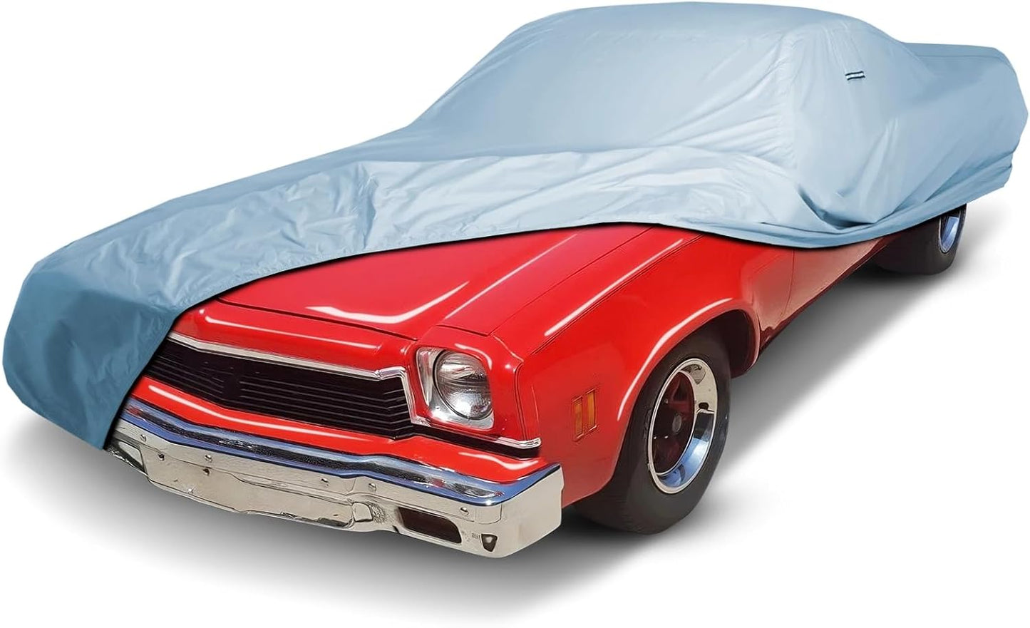 iCarCover Premium Car Cover for 1973-1977 Chevy El Camino Heavy Duty Waterproof All-Weather Automobiles Custom Fit Indoor Outdoor UV Snow Protection Covers with Straps and Bag