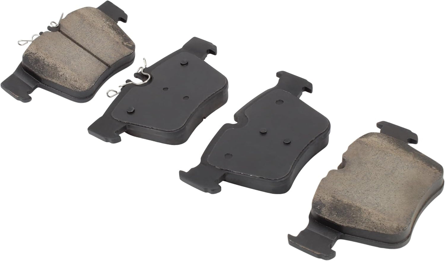 Premium Ceramic Rear Brake Pads (1001-1872C) Compatible with Mercedes-Benz C43 AMG 2023-2017, C450 AMG 2016, GLC43 AMG 2022-2017, GLC300 2022-2016, GLC350e 2020-2018