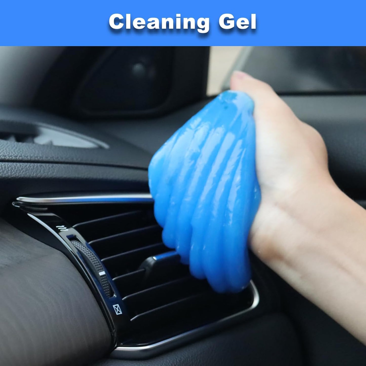 Windshield Cleaner Tool, 15Pcs Car Interior Detailing Kit, Car Cleaning Kit Interior Cleaner, Car Detailing Brushes, Car Cleaning Gel, Car Cleaning Supplies Tools Accessories for Women, Men, Interior