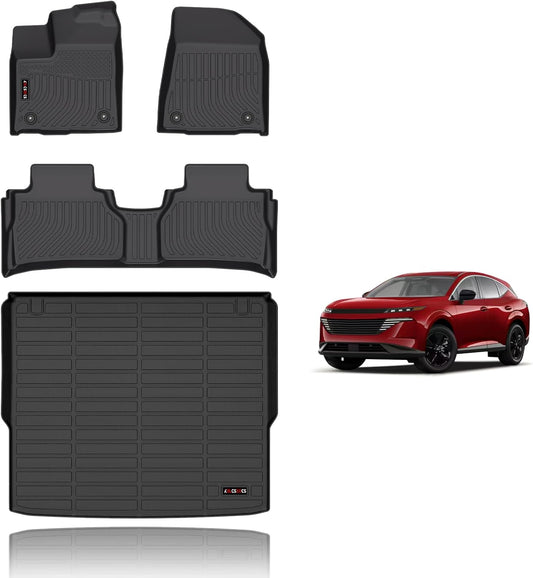 KELCSEECS Floor Mats & Cargo Liner Custom for Murano 2025 All Weather Car Mats TPE Floor Liners Murano Accessories