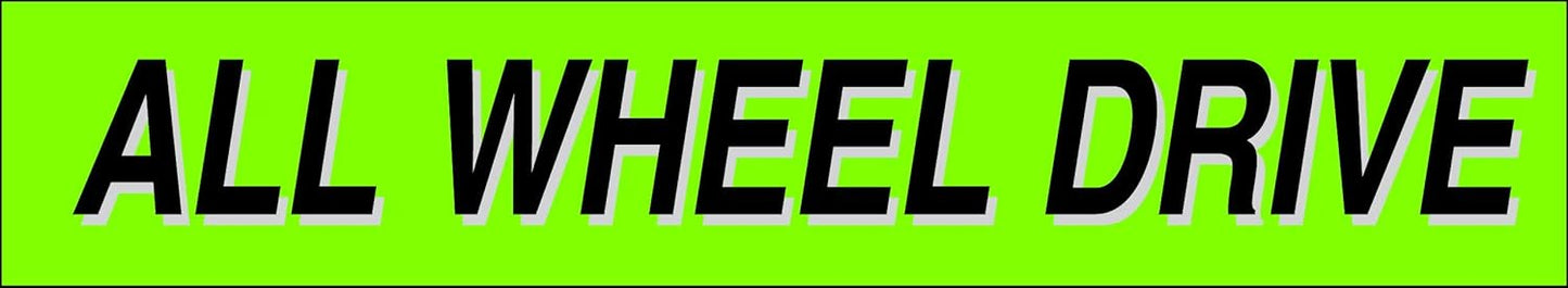 Ez-line Vinyl Windshield Stickers 3 Dozen 15 Inch Chartreuse Slogan Dealership Pro Pack for Car Lots (EZ115-Pack3)