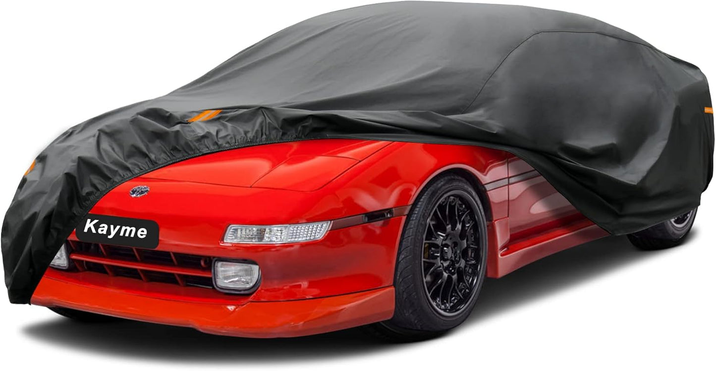 Kayme 7 Layers Coupe Car Cover Custom Fit Toyota MR2 (1984-2007) Waterproof All Weather for Automobiles, Full Exterior Covers Sun Rain Protection UV Protection.