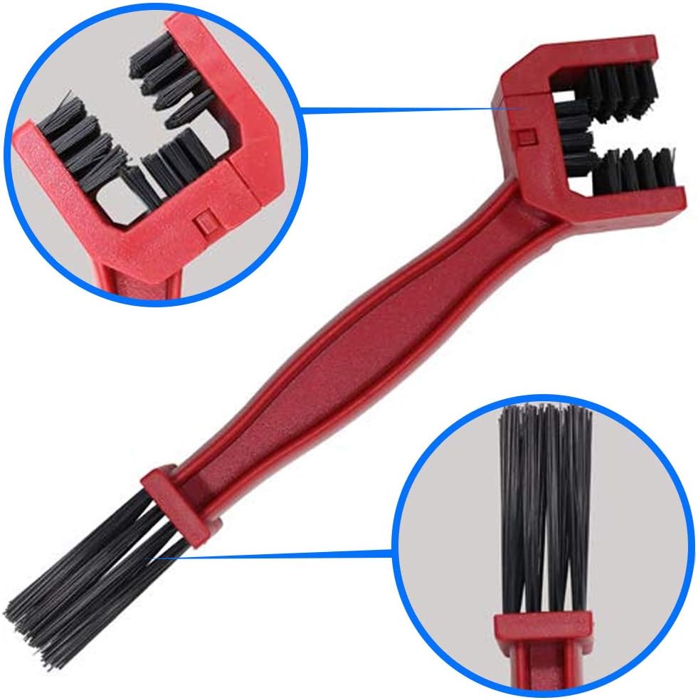MMOBIEL Motorcycle Chain Cleaning Brush Kit Cleaner for Motorcycle, Bicycle and Mountain Bike – 4 Pcs Cleaning Brush Tool - Bike Cleaning Tool – Bicycle Chain Cleaner