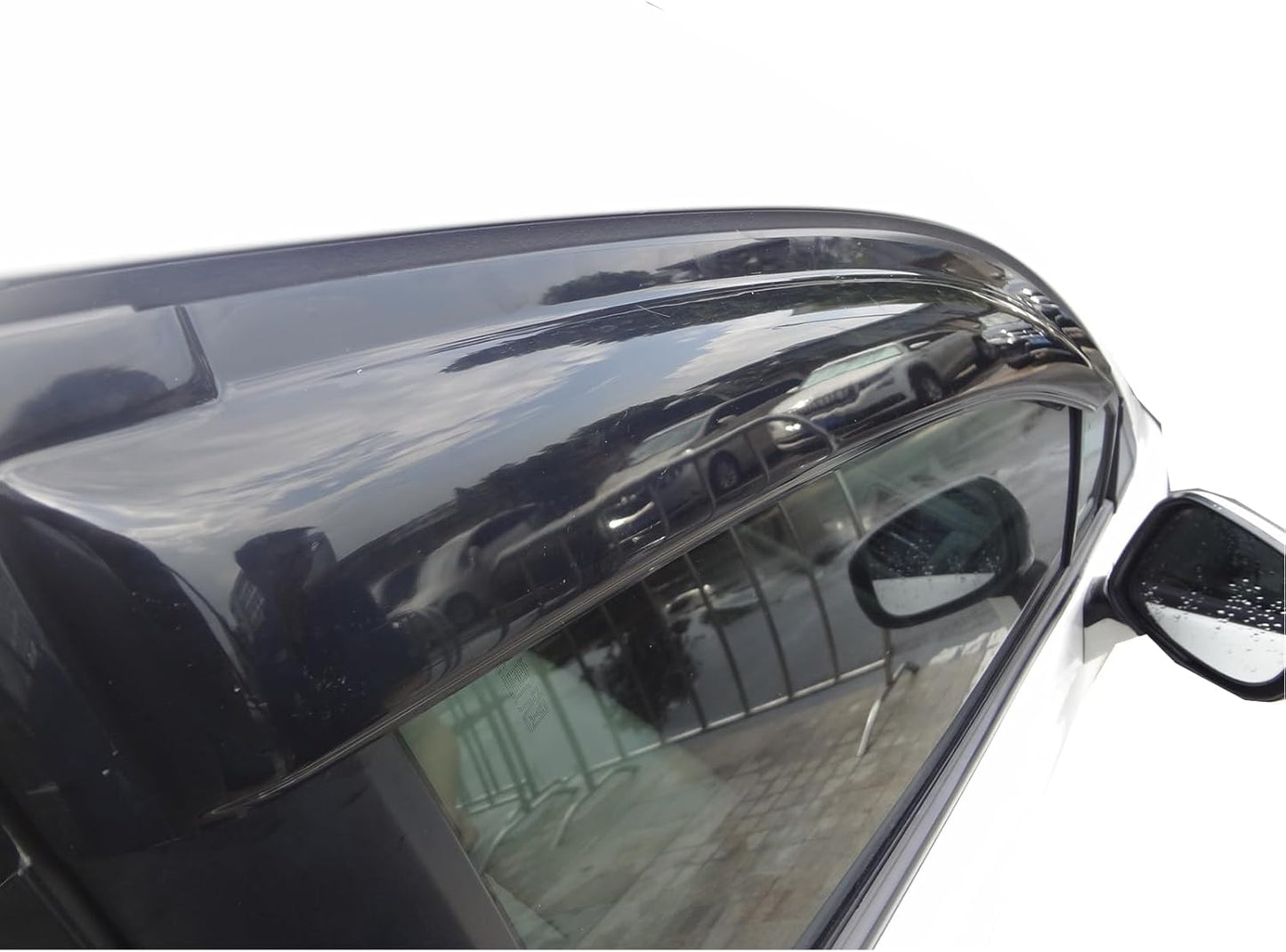 2pc 3D Sun Rain Guard Window Visor Wind Deflector Compatible with Chevy Colorado GMC Canyon Extended Cab Smoke