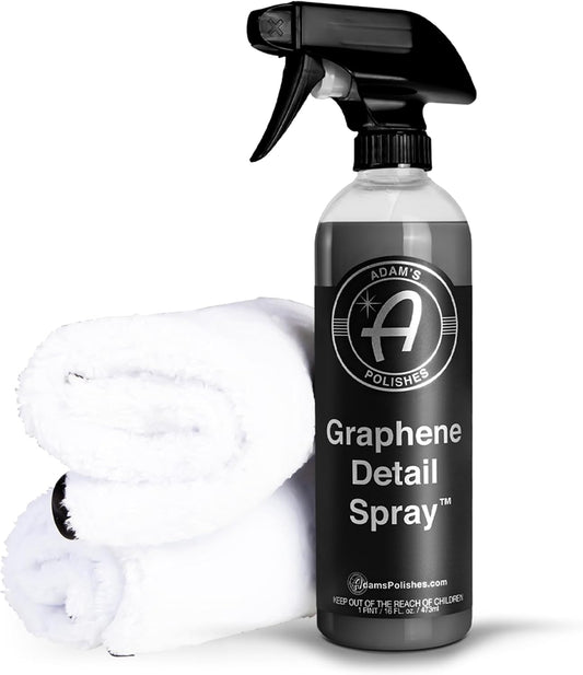 Adam's Polishes Graphene Detail Spray - Extend Protection of Waxes, Sealants, & Coatings | Quick, Waterless Detailer Spray For Car Detailing | Clay Bar, Drying Aid, Add Ceramic Graphene Protection