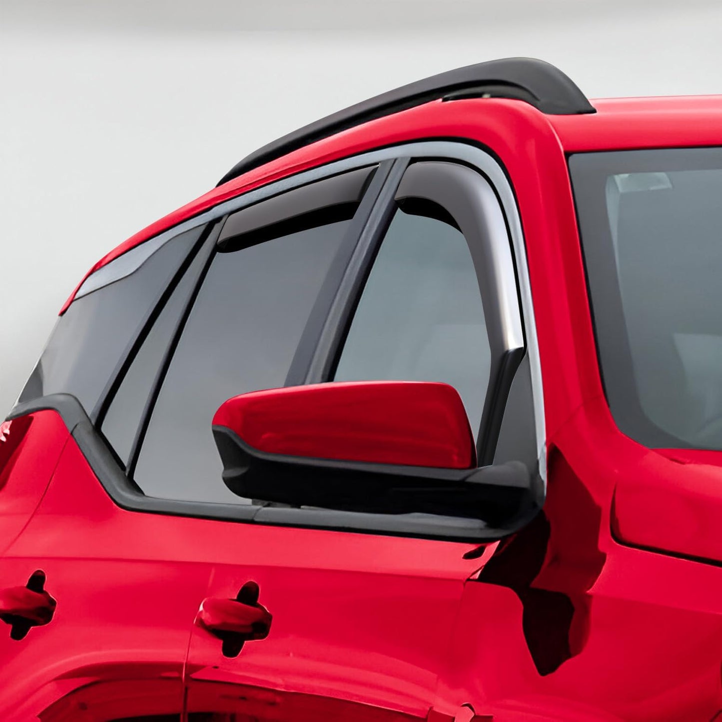 Voron Glass in-Channel Extra Durable Rain Guards for GMC Terrain 2018-2024, Window Deflectors, Vent Window Visors, 4 Pieces - 200255