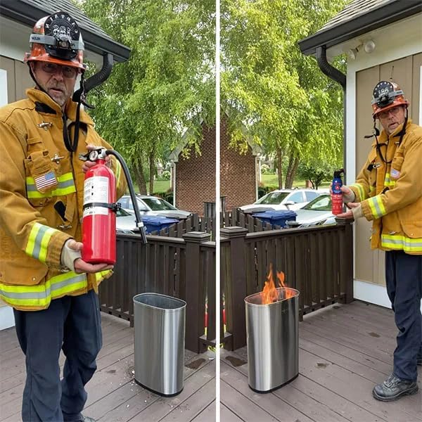 Prepared Hero Fire Spray - Mini Fire Extinguishers for House, Car, Garage - Kitchen Small Fire Extinguisher for Home, Made in USA, 100% Organic - Compact, Portable & Easy to Use, Non-Toxic - 8 Pack