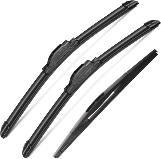 3 Wipers Set for Dodge Durango 2004-2009, Windshield Wiper Blades Original Equipment Replacement Front and Rear- 26"/21"/14C" (Pack of 3) J- HOOK