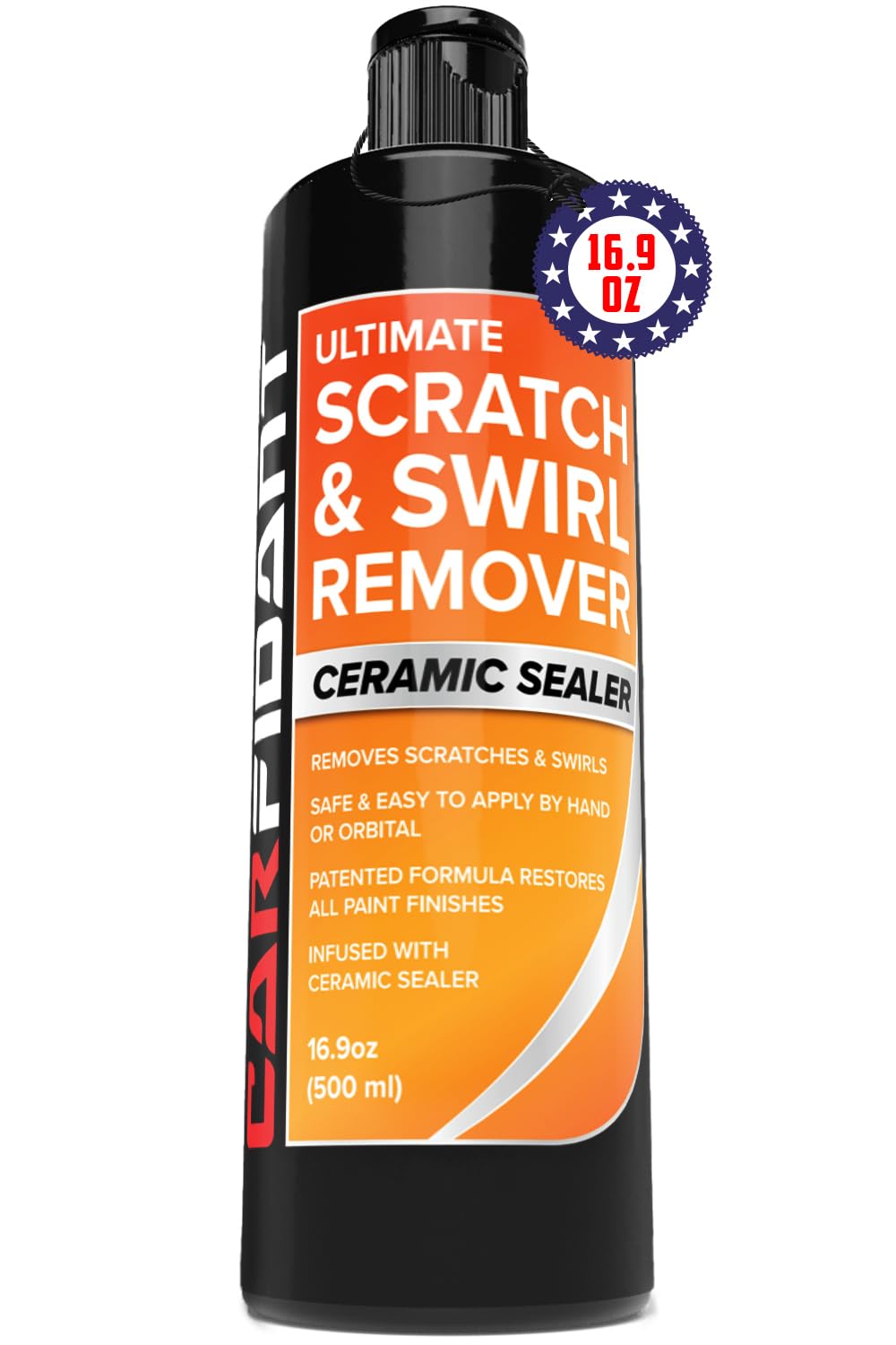 Carfidant Scratch & Swirl Remover - Polishing, Rubbing & Buffing Compound for Car Paint Repair - Restores Shine & Enhances Gloss, 16.9 fl oz