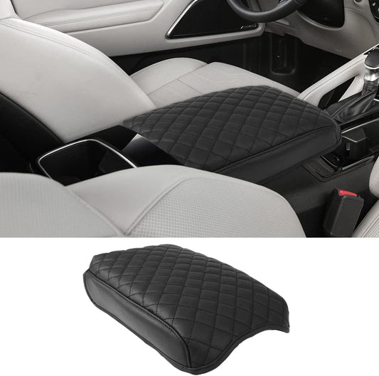 sportuli Center Console Cover Anti-Scratch Leather Armrest Cushion Compatible with 2020 2021 2022 2023 2024 Kia Telluride accessories (Black)