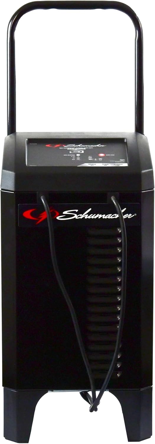 Schumacher Electric 4-in-1 Wheeled Battery Charger, Maintainer, and Engine Starter, SC1324, Fully Automatic, 200 Cranking Amps, 40 Amp Boost, 12V, for Car, Truck, and Other Large Vehicle Batteries