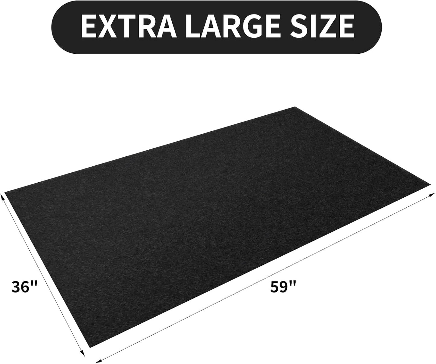 36 * 60IN Oil Spill Mat, Garage Floor Mat, Premium Absorbent Oil Pad, Waterproof, Protect Garage Surface from Spill & Stain, Reusable, Washable, Durable, Black