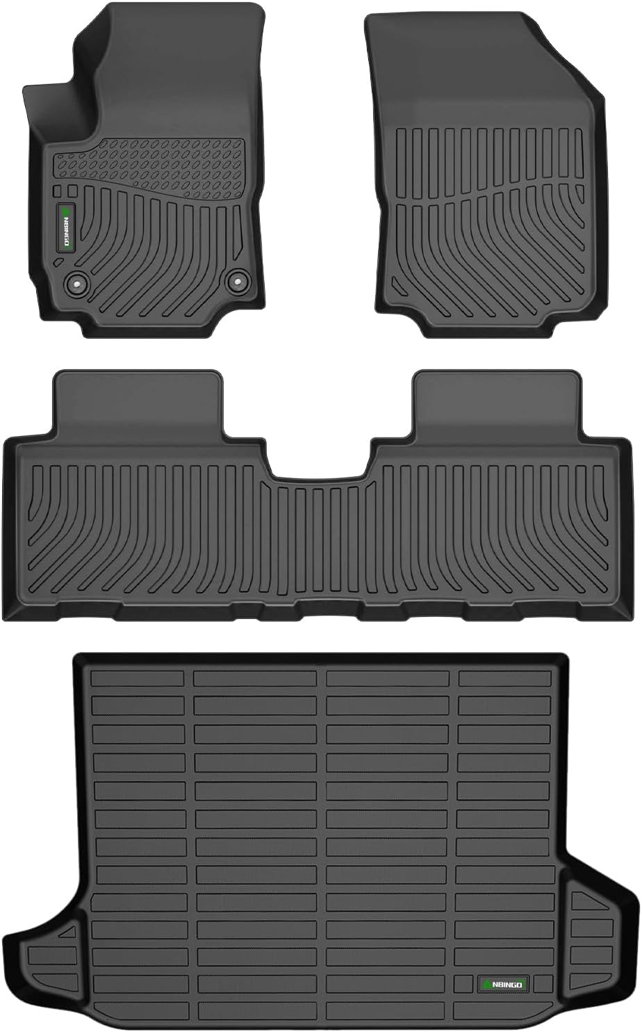 ANBINGO®-Floor Mats for GMC Terrain 2018-2024 & Chevrolet Equinox 2018-2024 (Not or EV) TPE All Weather Accessories (Trunk Mat+Floor Mats)
