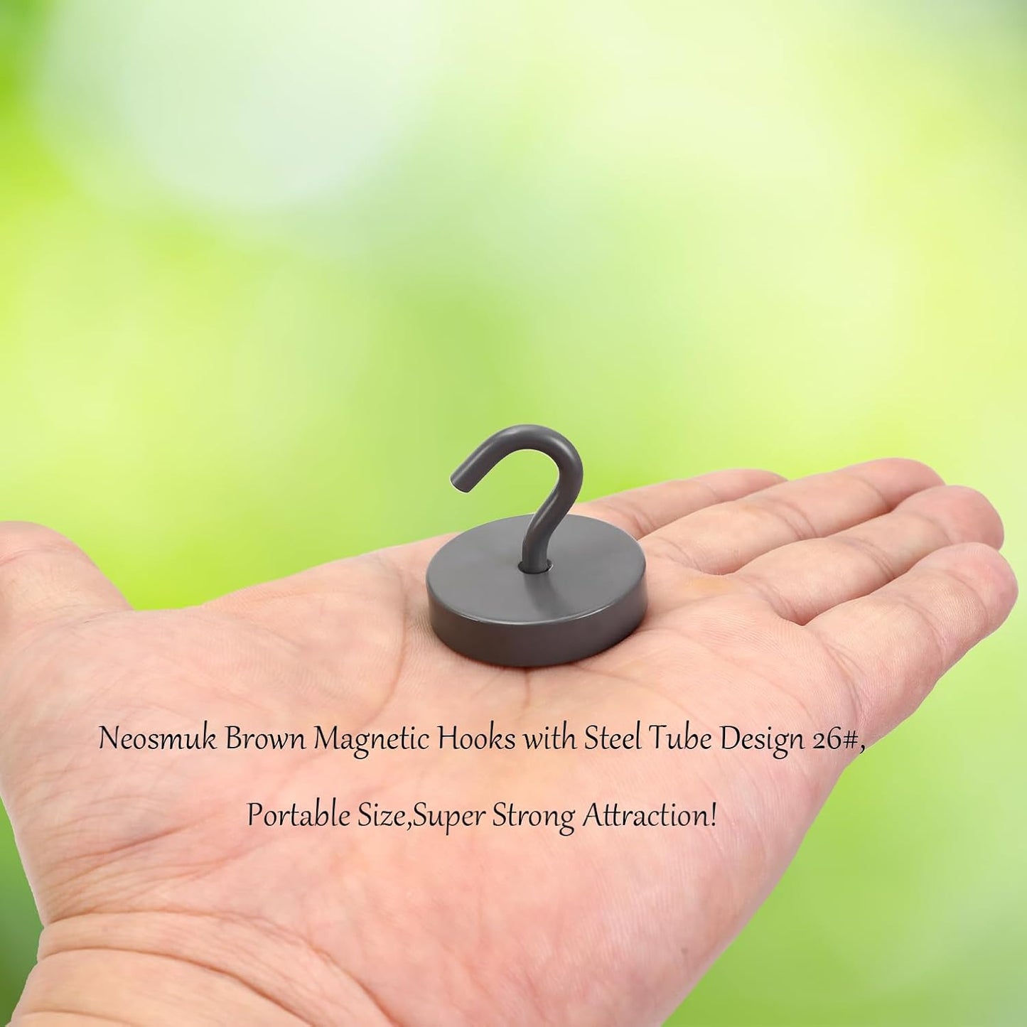 Neosmuk Magnetic Hooks, Cruise Ship Essentials, 100lb+ Heavy Duty Magnetic Hooks for Cruise Cabins, Refrigerator, Grill, Hanging, and Travel | Extra Strong Must-Haves Magnet Hook,Gold