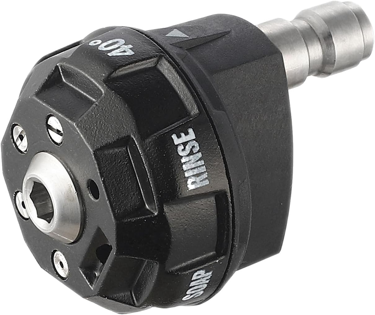 Meteor Blast Pressure Washer Nozzle, 6-in-1 Quick Change over and Adjustable, Power Washer Tips Replacement with 1/4 inch Quick Connector, MAX 4500PSI 2.0GPM for power washer and pressure washer