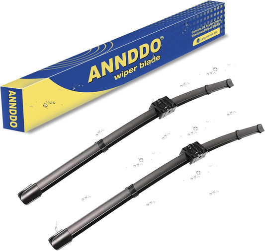 Wipers Replacement For 06/2006-08/2009 BMW 3 Series 4-Door E90 E91 325xi 328i 328xi 328ixDrive 330i 330xi 335i 335xi M3 Original Equipment Windshield Wiper Blades - 24"+19" Side Lock (Set of 2)