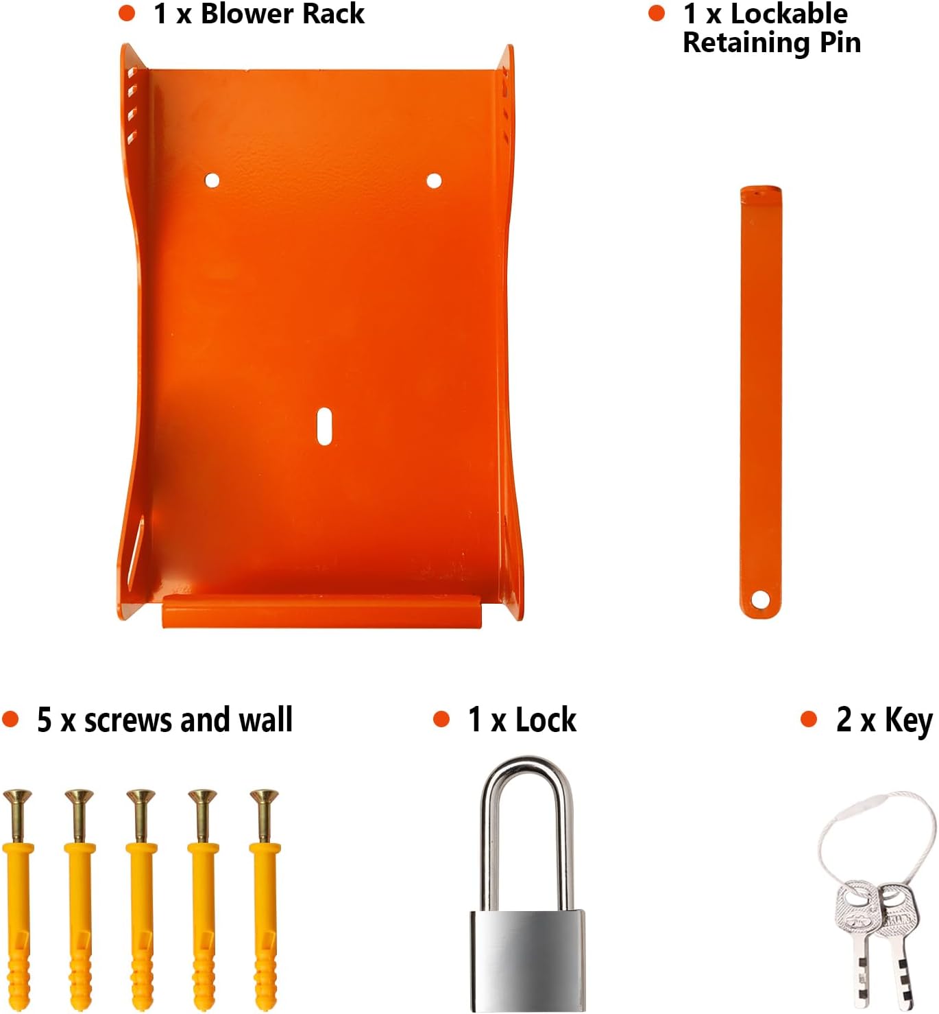 Blower Rack Compatible with Stihl BG-50, BG-56, BG-66, BG-86, Handheld Blower Holder Mount Rack, Lawn Care Accessories, Garage Storage, Weed Eater Hanger