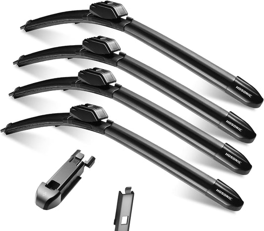 Windshield Wipers, 24" +22" Wiper Blades, Compatible with BMW 6 Series 2010-2004, M5/M6 2010-2006, Mercedes-Benz E Series 2023-2017 Windshield Wiper Blades, Double Service Life (Set of 4)