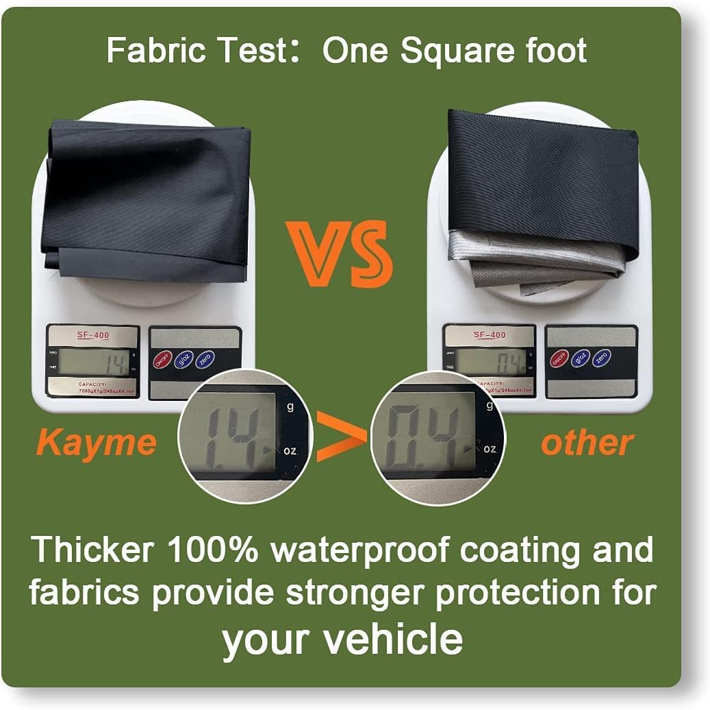 Kayme ATV Cover Waterproof Heavy Duty All Weather, Quad 4 Wheeler Cover Sun Rain Snow Protection, Fits for Honda, Yamaha, Polaris, Suzuki, Kawasaki, Can-Am Arctic Cat, XXXL (100x43x48 inch)