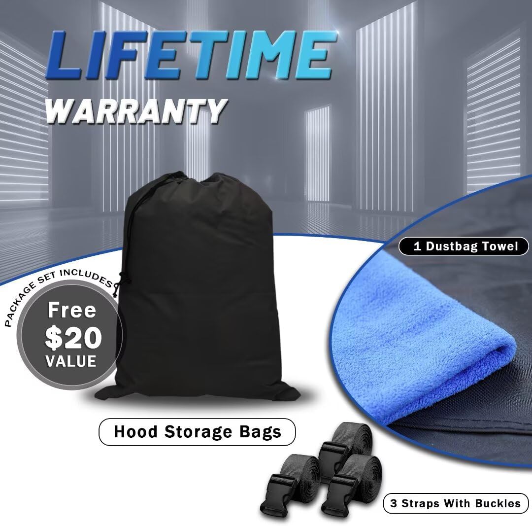 Silverado 1500 Truck Cover Custom Fit 1998-2025 Crew Cab SB (5.7'-5.8') with Door Zipper, 12 Layers Full Exterior Pickup Truck Cover Waterproof All Weather, Wind Dust Sun and UV Protection.